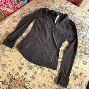 Lululemon Define Jacket Black Full Zip Athletic Yoga Workout Zip Up Women's 8